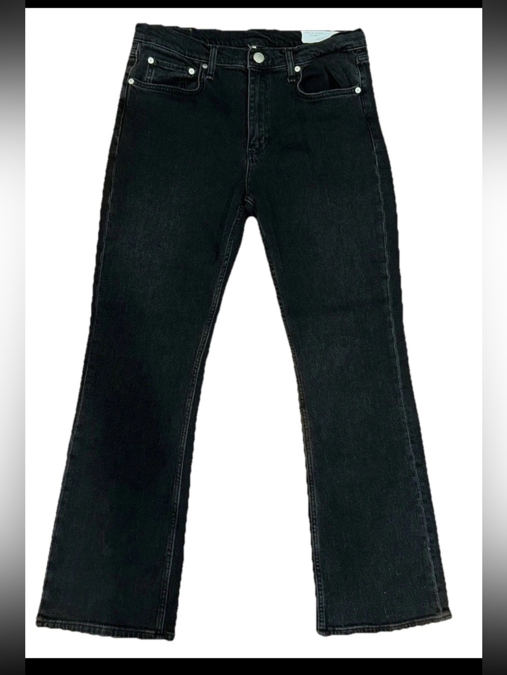 Rag & Bone Jeans Women’s Black Size 31 Peyton Mid Rise Bootcut Flare Flex Denim